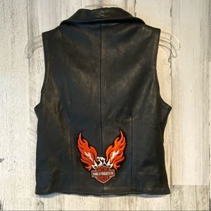 Ladies VANCE LEATHER Zippered Vest Size Small